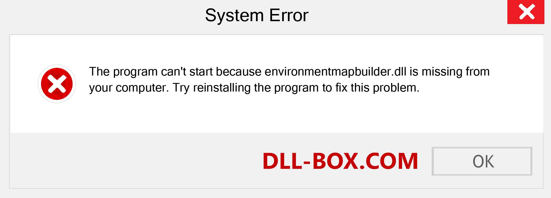  environmentmapbuilder.dll file is missing?. Download for Windows 7, 8, 10 - Fix  environmentmapbuilder dll Missing Error on Windows, photos, images
